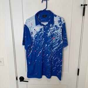 Sunday Swagger Performance Stretch Golf Polo. Lightweight, Casual, Preppy. XL